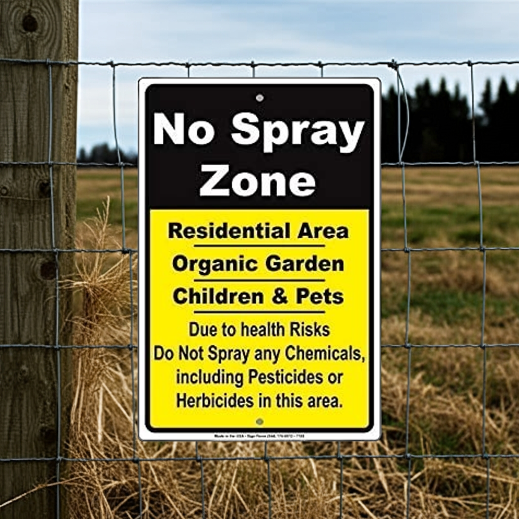 No Spray Zone