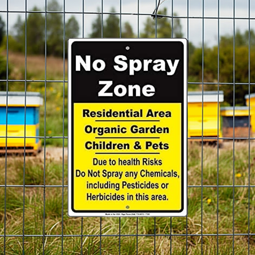 No Spray Zone