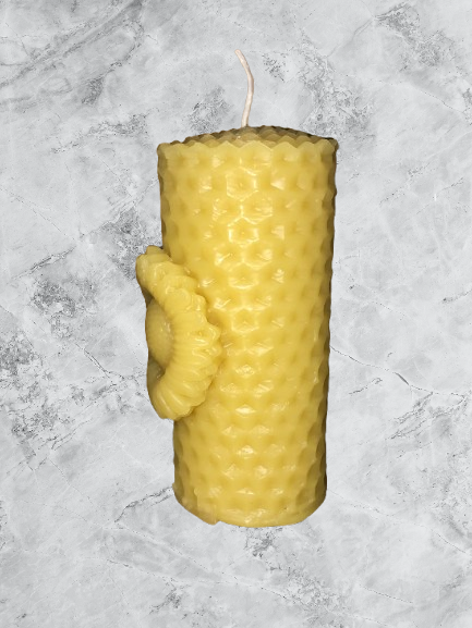 Honeycomb with Sunflower Candle Mold