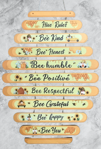 "Hive Rules" sign