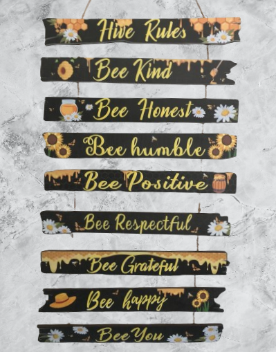"Hive Rules" sign