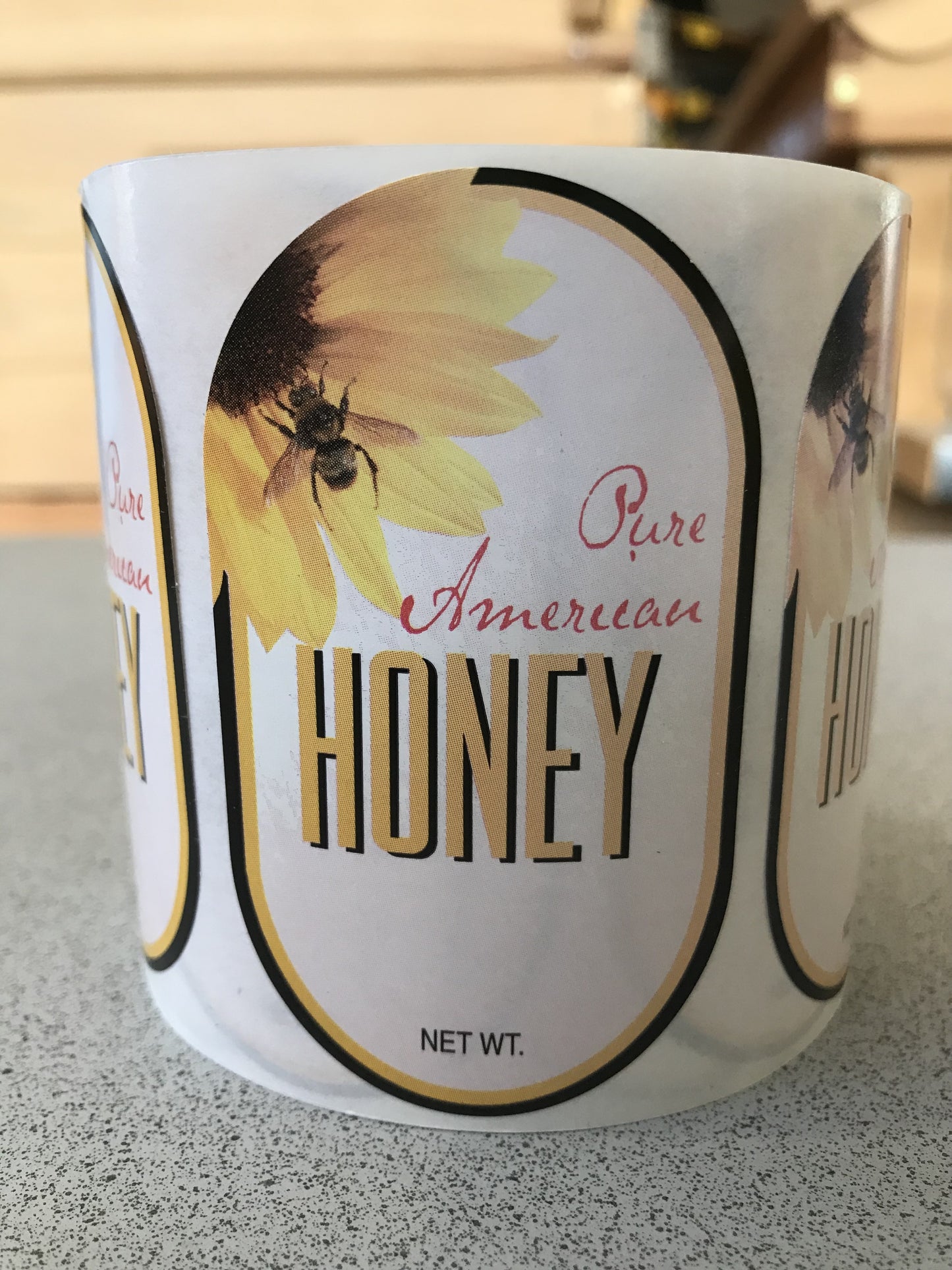 Label Pure American Honey-Sunflower