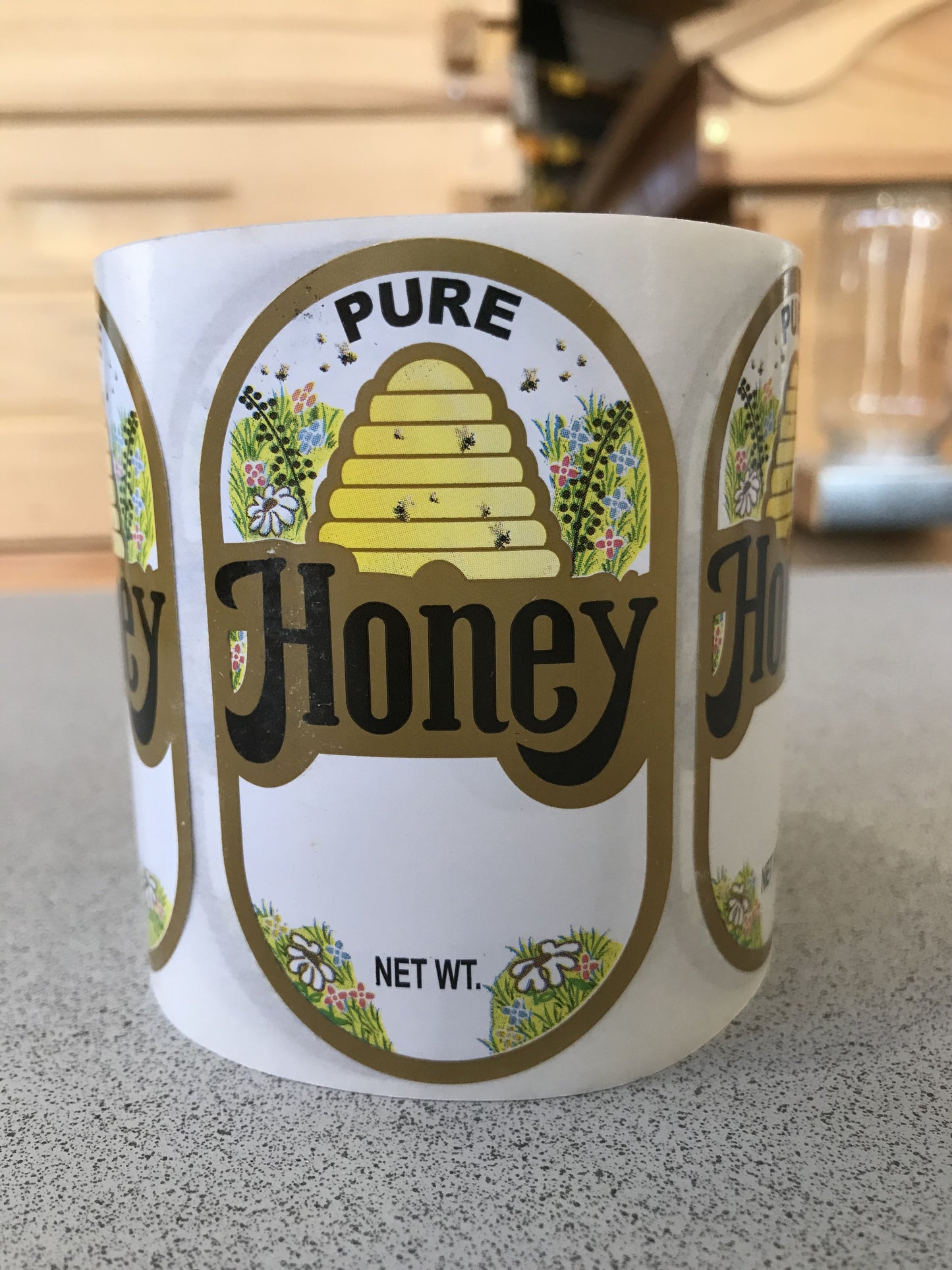 Pure Honey label-Skep