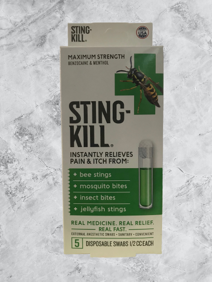bee sting treatment tobacco Sting-kill First Aid Anesthetic Swabs, Instant Pain + Itch Relief from Stings and Bug Bites, First Aid Kit Refill Supplies, 10-Count : Health & Household Survey says tobacco : r/ShitMomGroupsSay
