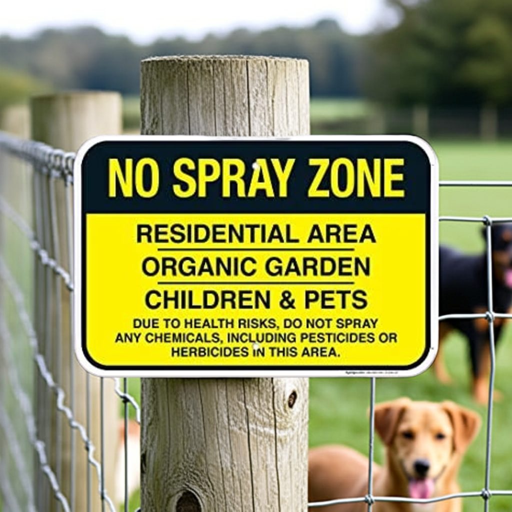 No Spray Zone