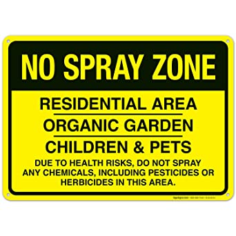 No Spray Zone