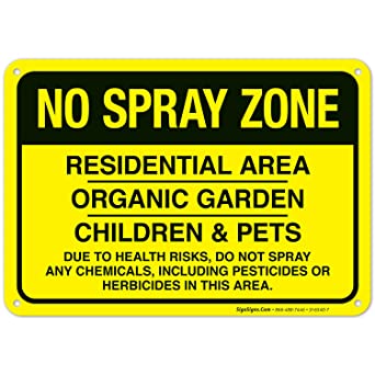No Spray Zone