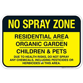 No Spray Zone