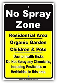 No Spray Zone