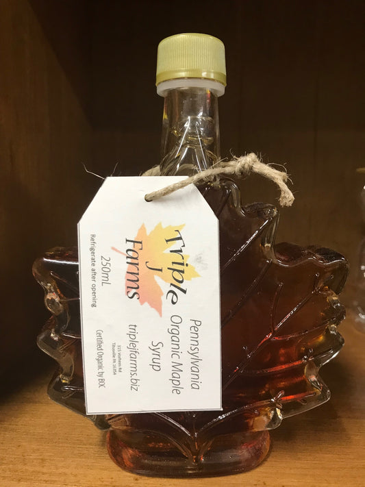Maple Syrup 250ml Glass leaf