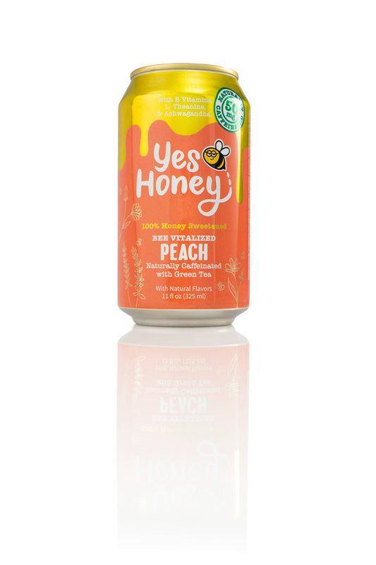 Yes Honey - Yes Honey Peach Soda | Adaptogen | No Corn Syrup | Clean