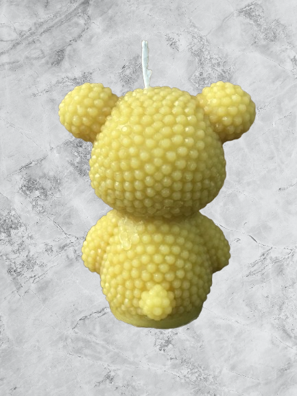 3D Beaded Bear candle mold