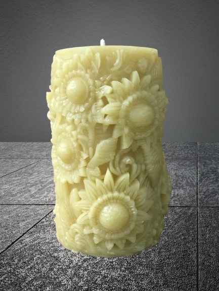 Candle-Elegant Sunflowers