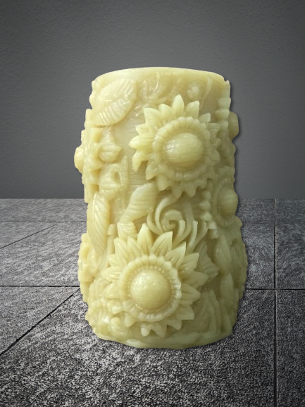 Candle-Elegant Sunflowers