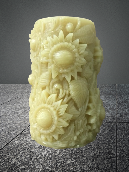 Candle-Elegant Sunflowers