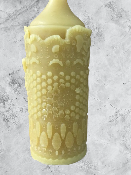 Candle - Votive Textured with bees