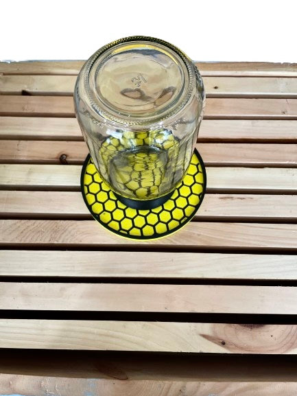 Bee feeder/waterer with jar