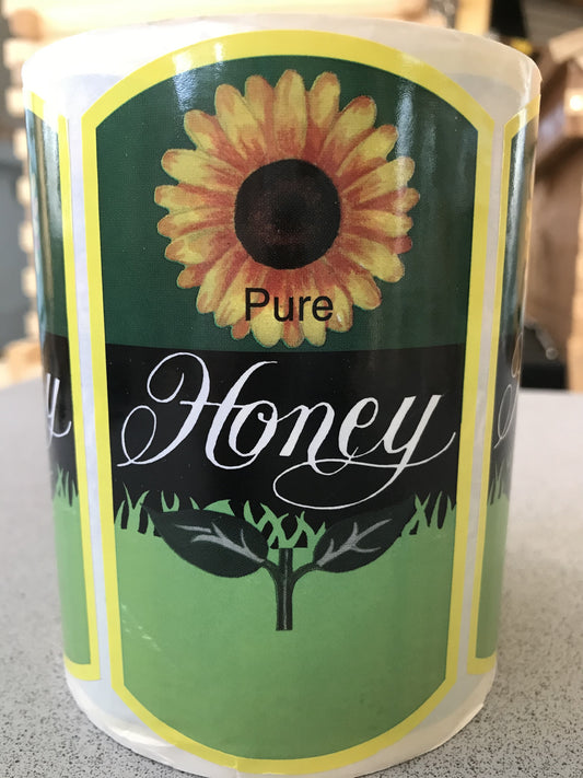 Label Pure Honey-Sunflower