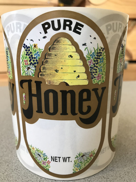 Pure Honey label-Skep