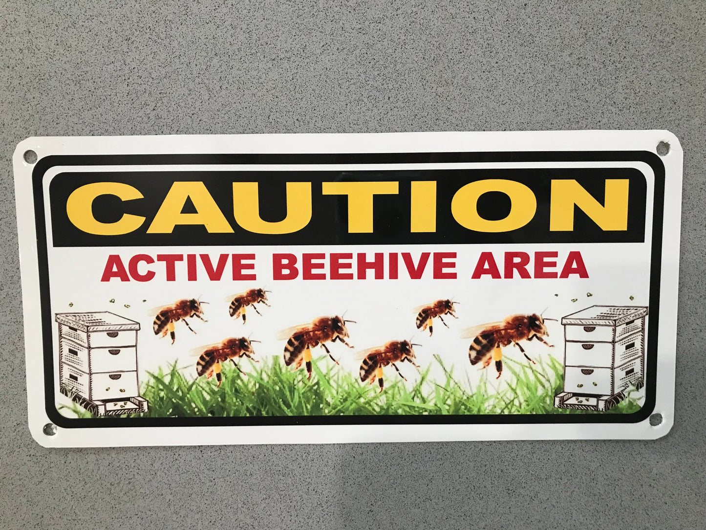 Caution active Bee Hive