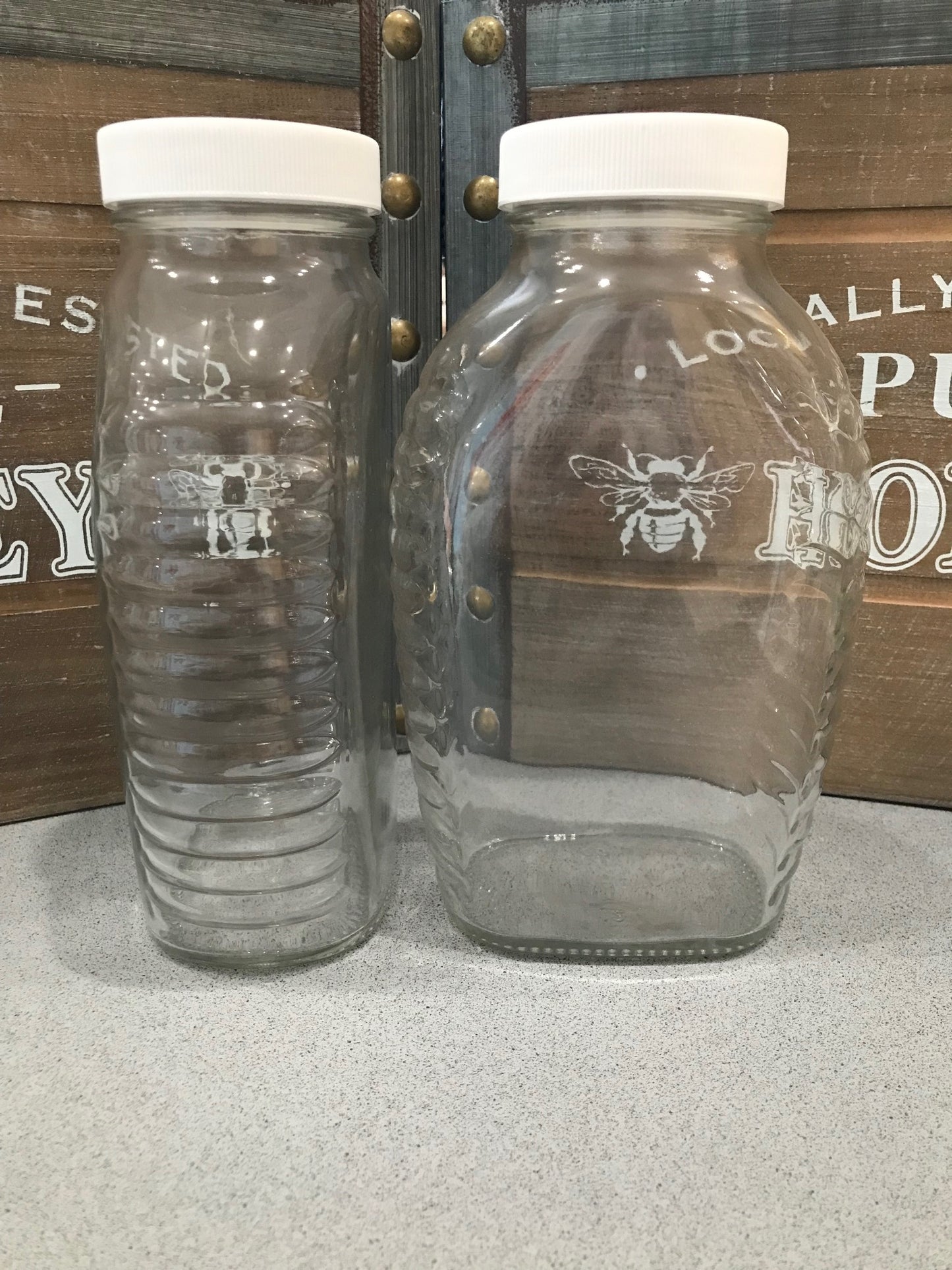 Queenline 4lb jars with lids