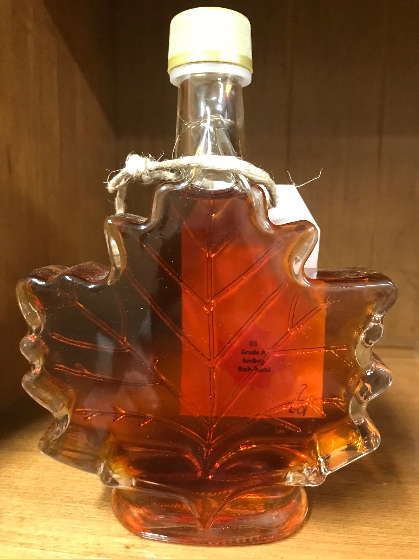 Maple Syrup 250ml Glass leaf